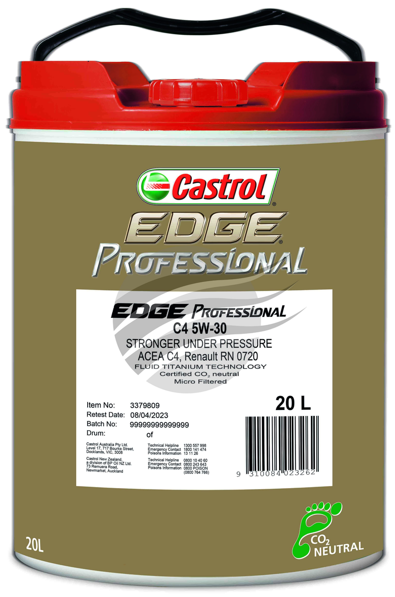Castrol Edge Professional C4 5W-30 Engine Oil 20L - 3379809