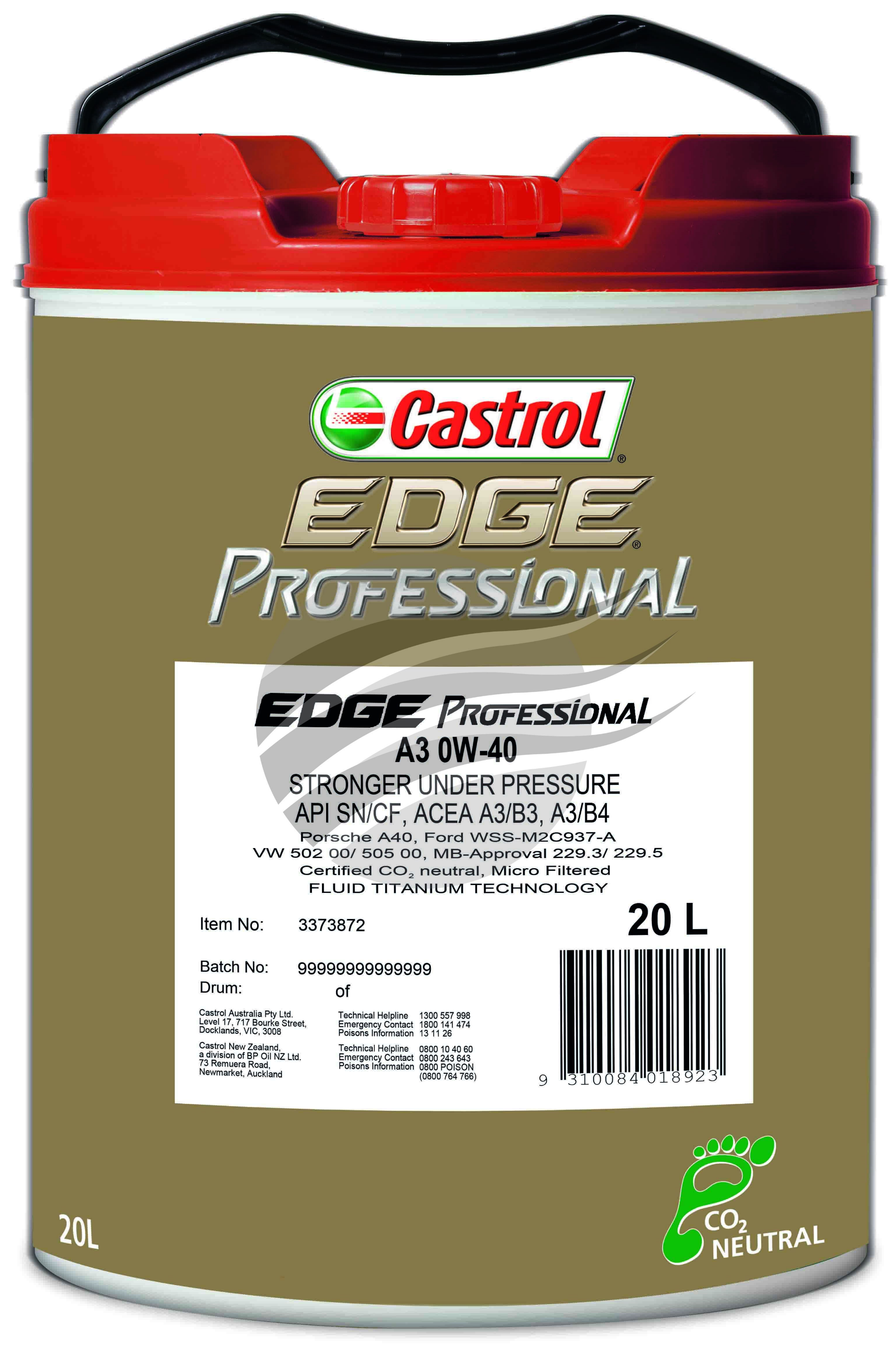 Castrol EDGE 0W-20 20L×1本 ヤリスクロス オートマチック・CVT