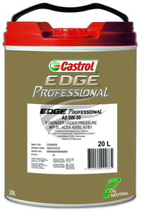 Castrol EDGE Professional A5 0w30 Volvo Fully Synthetic Engine Oil