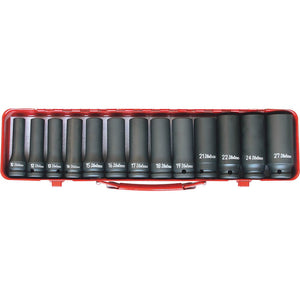 Ko-ken Deep Impact Socket Set 10-27mm 6pt 1/2 Drive