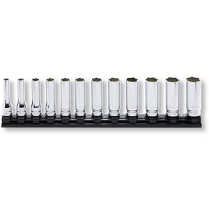 Ko-ken Z Series Deep Socket Set Rail 7-19mm 6pt 3/8 Drive