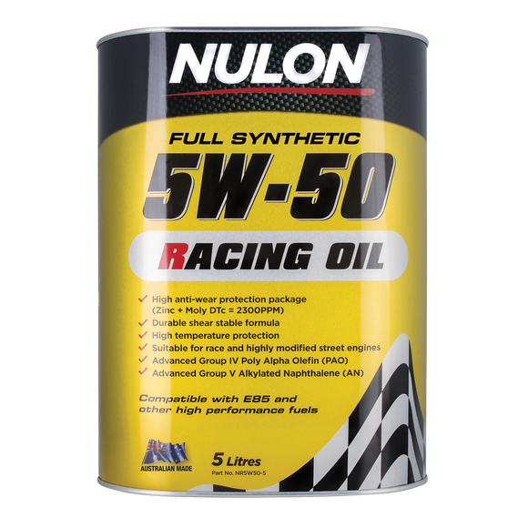 Quicklime N50 Nulon Racing 5W-50 5L $119.99 FREE Pro Strength Additive – Lyto