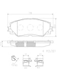 Brembo P83082N NAO Brake Pad Set