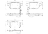 Brembo P83083N NAO Brake Pad Set